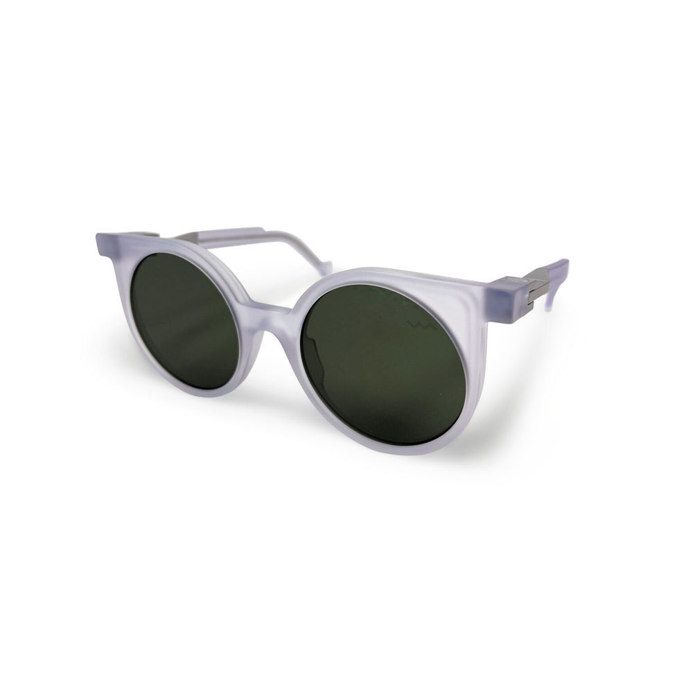 NWT Vava WL0001-CRIS-Mat GRE SIL Cristal Matte/Green/Silver / Sunglasses